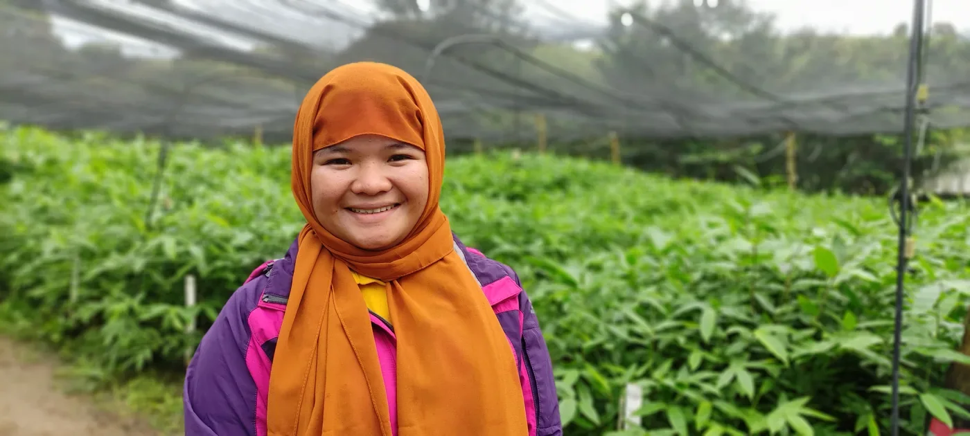 A member of the project team in Lanao del Sur, Philippines